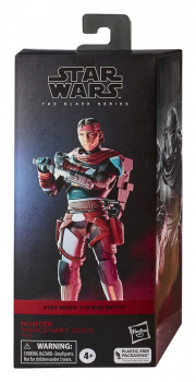 Hunter (Mercenary Gear) Action Figure Black Series Exclusive, Star Wars: The Bad Batch, 15 cm