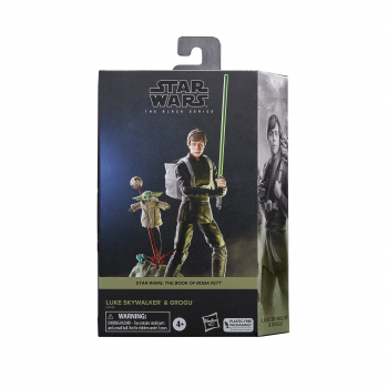 Luke Skywalker & Grogu Action Figure Black Series Deluxe, Star Wars: The Book of Boba Fett, 15 cm