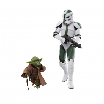 Yoda & Clone Commander Gree Actionfiguren Black Series Exclusive, Star Wars: Clones of the Republic, 15 cm