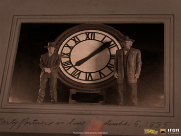 Marty and Doc at the Clock