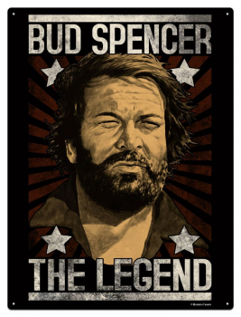 Bud Spencer Blechschild The Legend, 30 x 40 cm