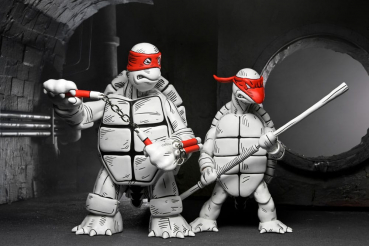 Black and White First Turtles (Mirage Comics) Actionfiguren, Teenage Mutant Ninja Turtles, 18 cm