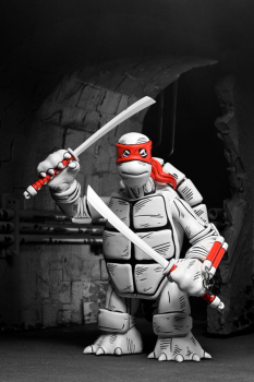 Black and White First Turtles (Mirage Comics) Action Figures, Teenage Mutant Ninja Turtles, 18 cm