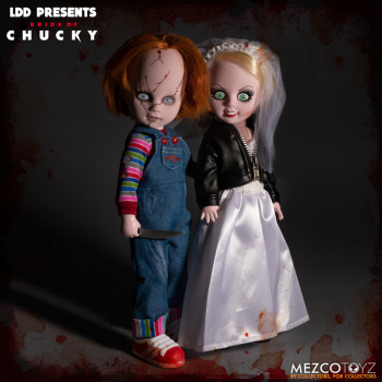 Chucky & Tiffany Puppen Living Dead Dolls, Chucky und seine Braut, 25 cm