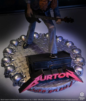 Cliff Burton Statue Cliff 'Em All 1/9 Rock Iconz, Metallica, 22 cm