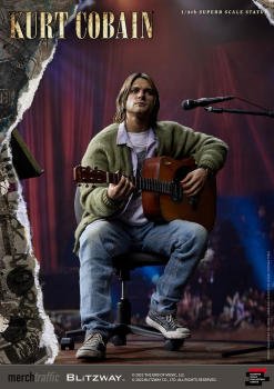 Kurt Cobain Statue 1/4 Superb Scale, Nirvana Unplugged, 37 cm