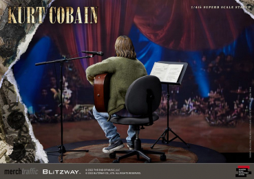 Kurt Cobain Statue 1/4 Superb Scale, Nirvana Unplugged, 37 cm