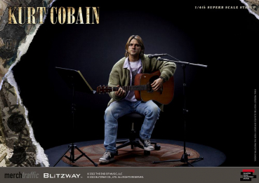 Kurt Cobain Statue 1/4 Superb Scale, Nirvana Unplugged, 37 cm