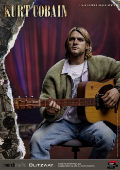 Kurt Cobain Statue 1/4 Superb Scale, Nirvana Unplugged, 37 cm