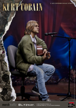 Kurt Cobain Statue 1/4 Superb Scale, Nirvana Unplugged, 37 cm