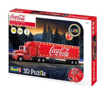 Coca-Cola Truck 3D-Puzzle LED-Edition, 59 cm