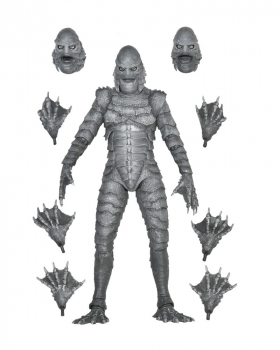 Ultimate Creature from the Black Lagoon (Black & White) Action Figure, Universal Monsters, 18 cm - Kopie