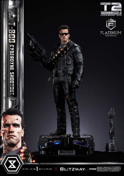 T-800 (Cyberdyne Shootout) Statue 1/3 Platinum Masterline Series, Terminator 2, 75 cm