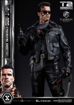 T-800 (Cyberdyne Shootout) Statue 1:3 Platinum Masterline Series, Terminator 2, 75 cm