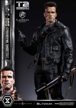 T-800 (Cyberdyne Shootout) Statue 1:3 Platinum Masterline Series, Terminator 2, 75 cm