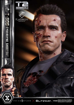 T-800 (Cyberdyne Shootout) Statue 1/3 Platinum Masterline Series, Terminator 2, 75 cm