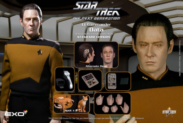 Lt. Commander Data Actionfigur 1:6, Star Trek: The Next Generation, 30 cm