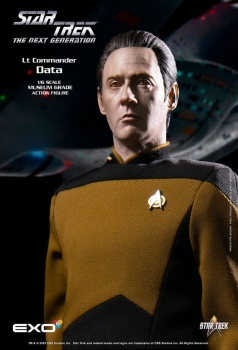 Lt. Commander Data Actionfigur 1:6, Star Trek: The Next Generation, 30 cm