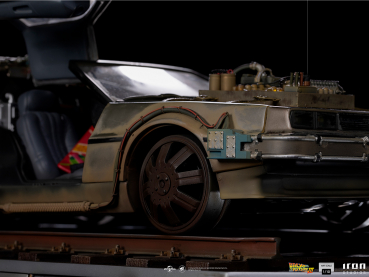 DeLorean Statue 1:10 Art Scale, Zurück in die Zukunft III, 57 cm