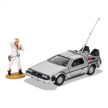 DeLorean & Doc Brown DieCast-Modell 1:36, Zurück in die Zukunft