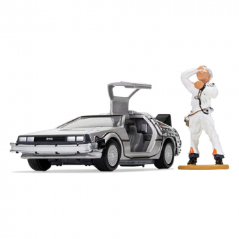 DeLorean & Doc Brown Diecast Model 1/36, Back to the Future