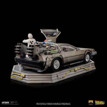 DeLorean (Full Set) Statuen 1:10 Art Scale Deluxe, Zurück in die Zukunft, 53 cm