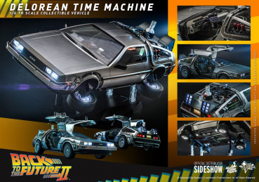 DeLorean Time Machine Fahrzeug 1:6 Movie Masterpiece, Zurück in die Zukunft II, 72 cm