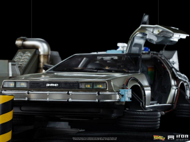 DeLorean Statue 1:10 Art Scale, Zurück in die Zukunft II, 58 cm