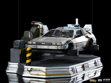 DeLorean Statue 1:10 Art Scale, Zurück in die Zukunft II, 58 cm