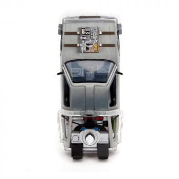 DeLorean (Railroad Wheels) Time Machine Diecast Model 1/24 Hollywood Rides, Back to the Future Part III