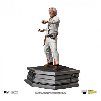 Doc Brown Statue 1:10 Art Scale, Zurück in die Zukunft, 22 cm