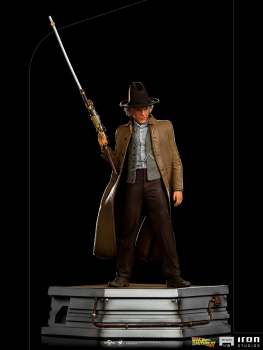 Doc Brown Statue 1:10 Art Scale, Zurück in die Zukunft III, 32 cm