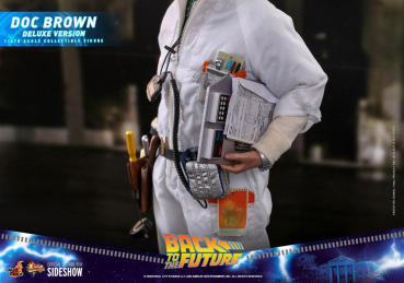 Doc Brown (Deluxe Ver.) Actionfigur 1:6 Movie Masterpiece Series, Zurück in die Zukunft, 30 cm