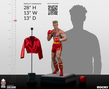 Ivan Drago Statue 1/3, Rocky IV, 71 cm