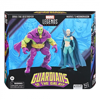 Drax the Destroyer & Moondragon Action Figures Marvel Legends, Guardians of the Galaxy, 15 cm