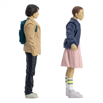Eleven & Mike Wheeler Action Figures with Comic Page Punchers, Stranger Things, 8 cm