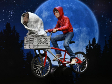 Elliott & E.T. on Bicycle Actionfigur 40th Anniversary, E.T. - Der Außerirdirsche, 13 cm