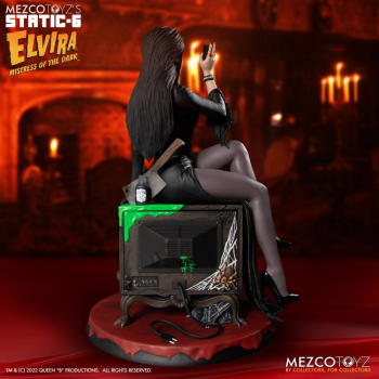 Elvira Statue 1:6 Static-6, Elvira - Herrscherin der Dunkelheit, 28 cm