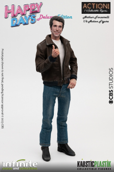 Fonzie with Jukebox Action Figure 1/6 Deluxe Version, Happy Days, 30 cm