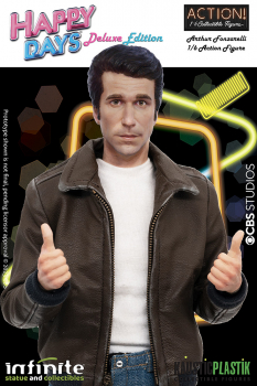 Fonzie with Jukebox Action Figure 1/6 Deluxe Version, Happy Days, 30 cm