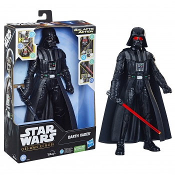 Galactic Action Darth Vader Interaktive Actionfigur, Star Wars: Obi-Wan Kenobi, 30 cm