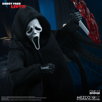 Ghost Face Action Figure 1/12 Mezco, Scream, 17 cm