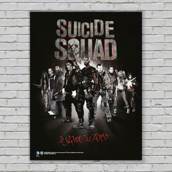 Suicide Squad Glass Poster