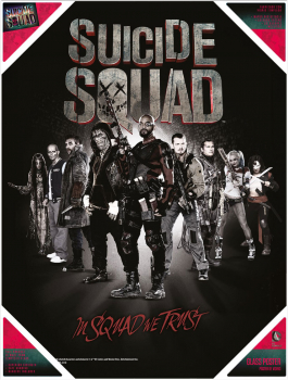 Suicide Squad Glass Poster