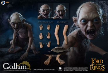 Gollum Action Figure 1/6, The Lord of the Rings, 19 cm