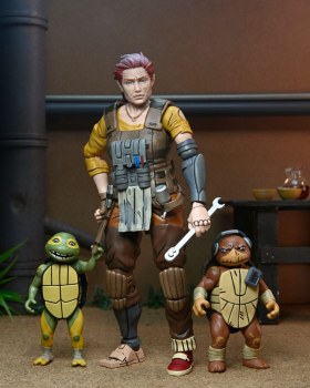 Ultimate Grammy April, Yi & Moja Action Figures, Teenage Mutant Ninja Turtles: The Last Ronin - Lost Years, 18 cm