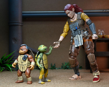 Ultimate Grammy April, Yi & Moja Action Figures, Teenage Mutant Ninja Turtles: The Last Ronin - Lost Years, 18 cm