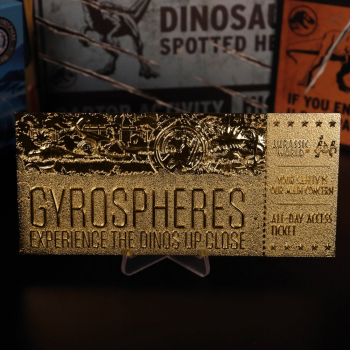 Gyrosphere Ticket (vergoldet) Limited Edition, Jurassic World