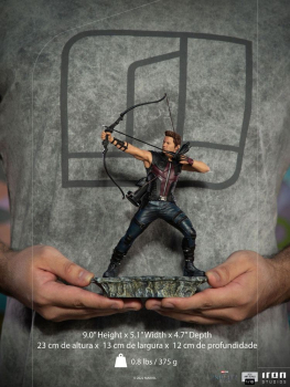 Hawkeye (Battle of NY) Statue Art Scale 1:10 Battle Diorama Series Infinity Saga, Marvel's The Avengers, 23 cm