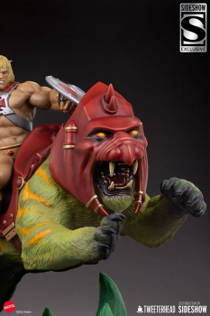 He-Man & Battle Cat Statue Classic Deluxe Sideshow Exclusive, Masters of the Universe, 59 cm